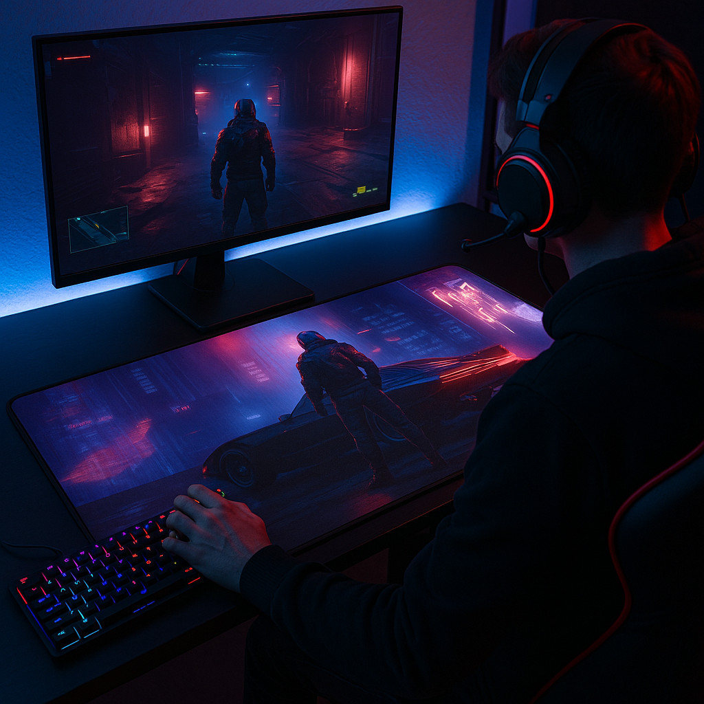 Mousepad Gamer XL Mapa Mundial 55